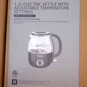 Elite Gourmet 1.2L Glass Electric Kettle